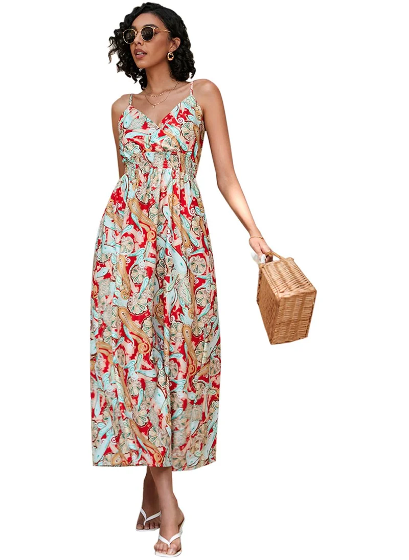YUNIQEE Printed Sleeveless Maxi Dress