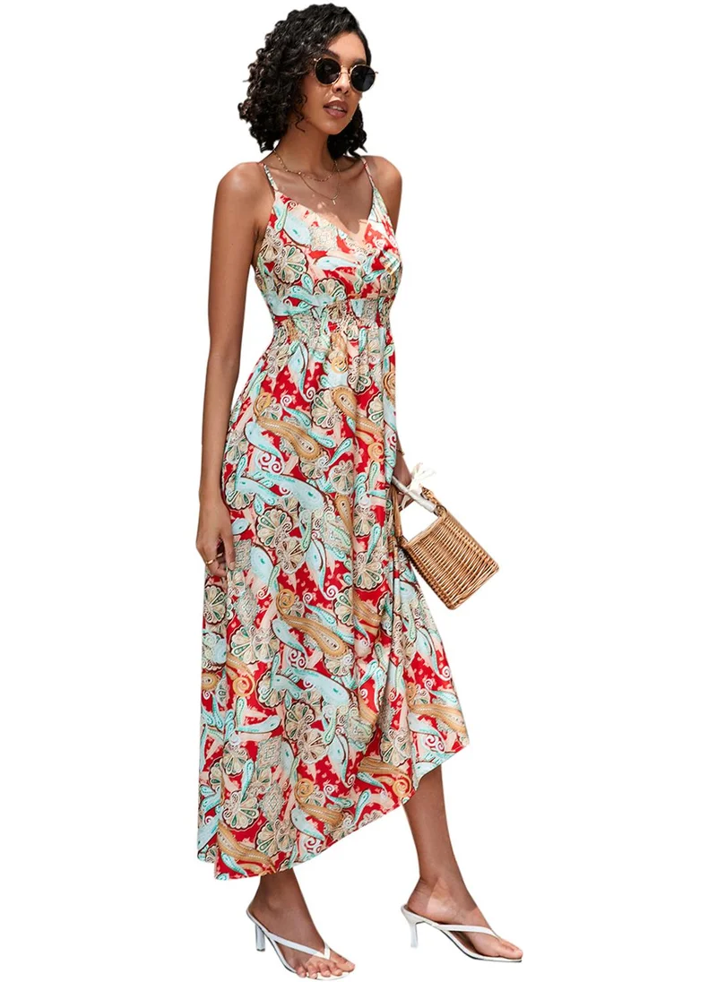 YUNIQEE Printed Sleeveless Maxi Dress