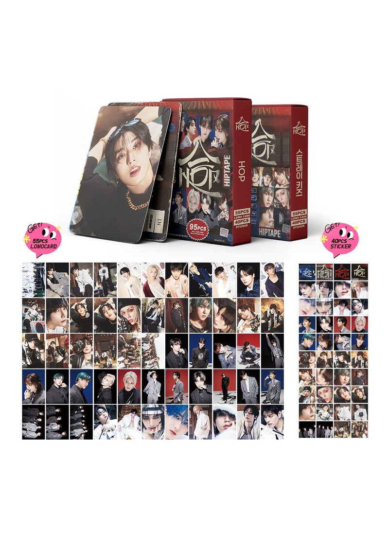 EHOME 95Pcs Straykids Photo Cards Album HOP Lomo Cards  - Image 2