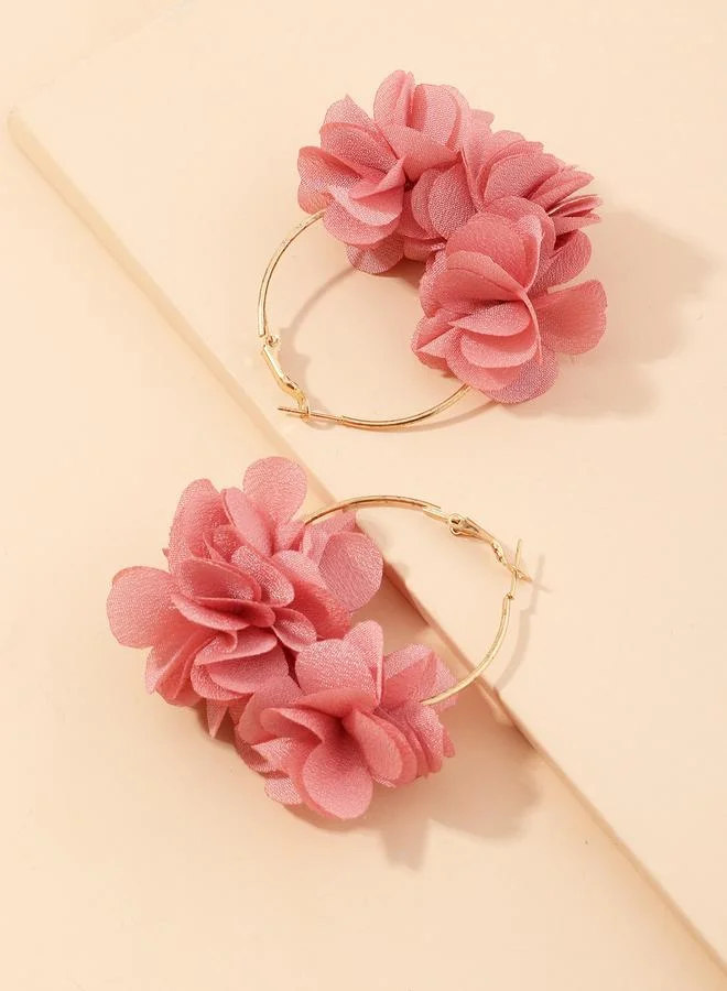 تايك تو Petal Hoop Earrings