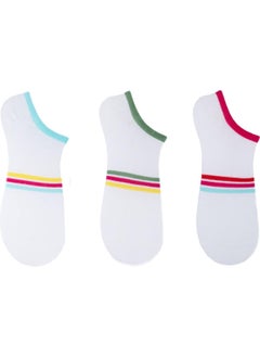 The Socks Company 3 Pairs Patterned Women's Ballerina Socks  - Image 1
