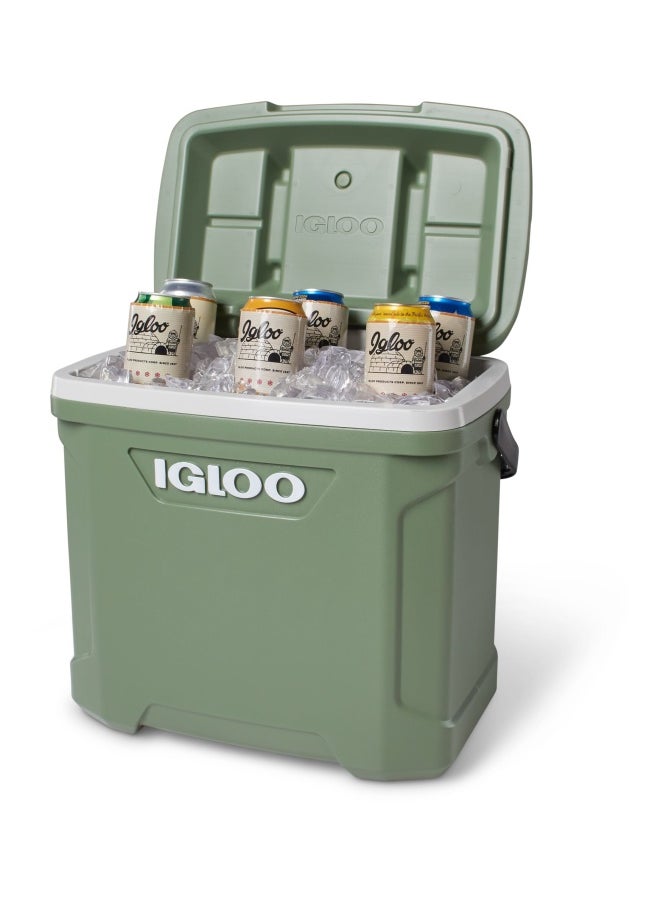 Igloo Ecocool Latitude 30 Qt Cooler Box - Vintage Green  - Image 3