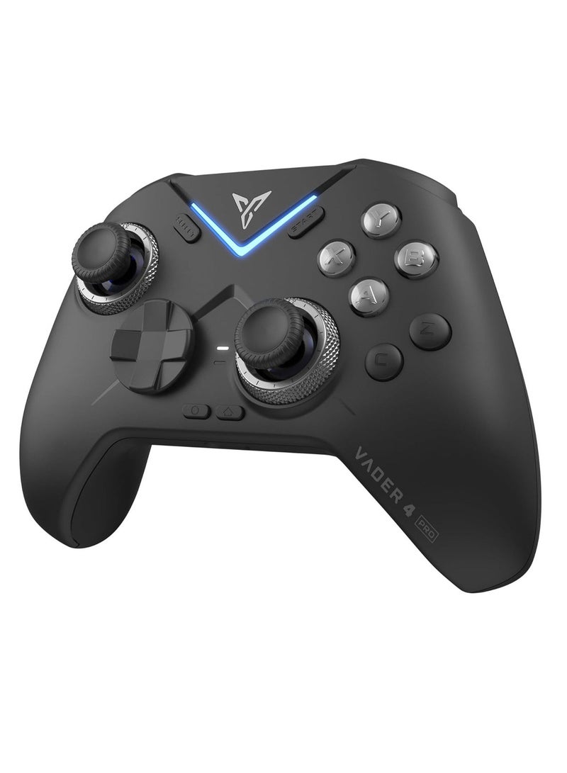 Flydigi Vader 4 Pro PC Controller with Force Adjustment Lever, Joystick, 2-in-1 Hole and Macro Buttons, 1000Hz Response Time, Stereo Vibration, 800mAh Battery, Multi-Platform Controller for PC/NS/TV/Android/Laptop, Black - Image 2