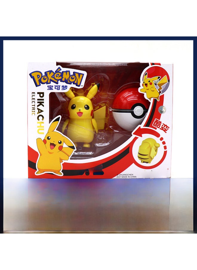 null - Pokemon Pet Pikachu Detective Transforming Toy Doll Figure Magic Beast Plushie Squirtle Charmander Bulbasaur Jigglypuff-Color:Pokemon Kabi Beast - Image 1