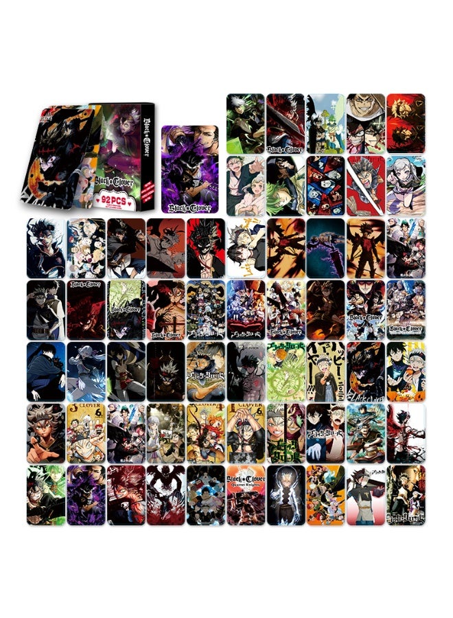 NIBEMINENT 92 Pcs Cartoon Black Clover Double-sided Lomo Cards Card For Fans Collection Gifts - Image 3