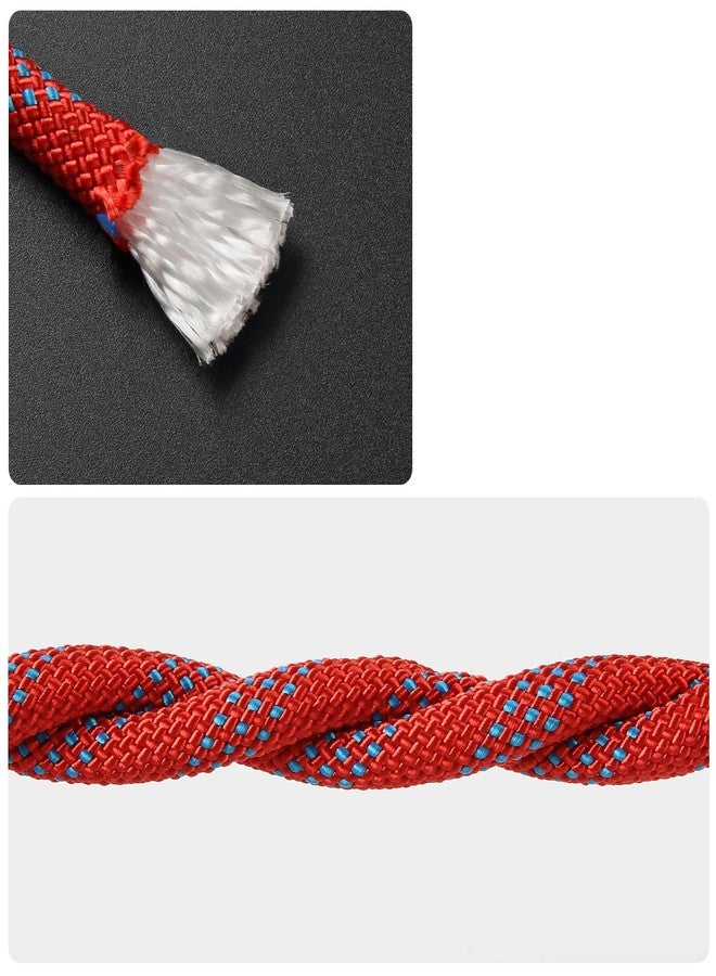 NorthPada Marine Rope with Hook, Nylon, Floating, 9/16 in x 16 ft, Red, 9 KN, for Rappelling, Knot Tying, Boating, Anchor, Fishing - Image 2