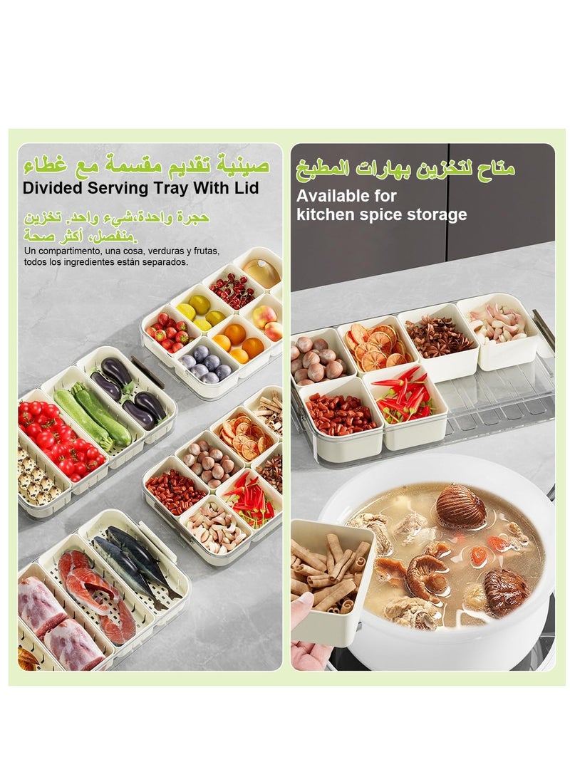 بيوينتي طقم صينية تقديم الوجبات الخفيفة من 2 علبة - Image 5