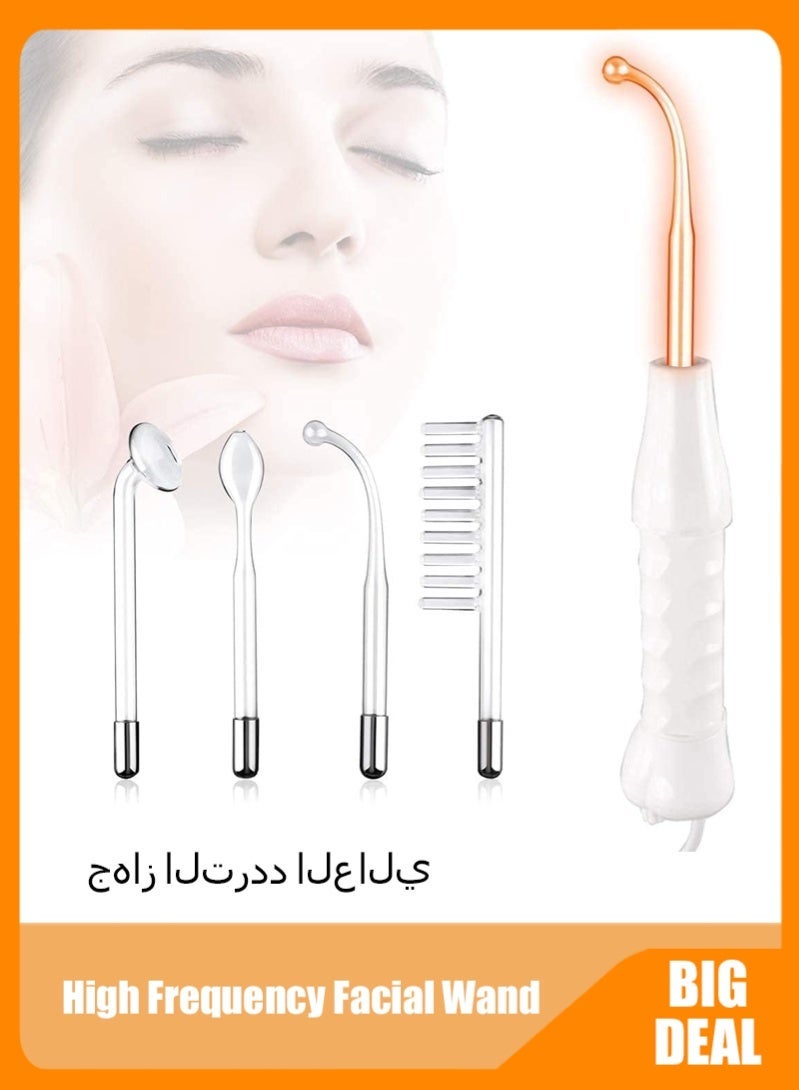 Facial Treatment Device White High Frequency Beauty Device 11.6 x 7.6 x 2.3 inches - Image 1