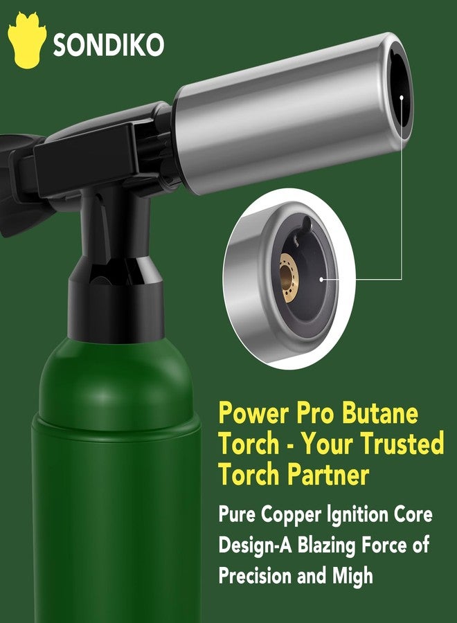 Sondiko Big Butane Torch Lighter, Soldering Torch with Monster Footprint Shaped Base, Adjustable Flame, Safety Lock, Butane Not Included - Image 2