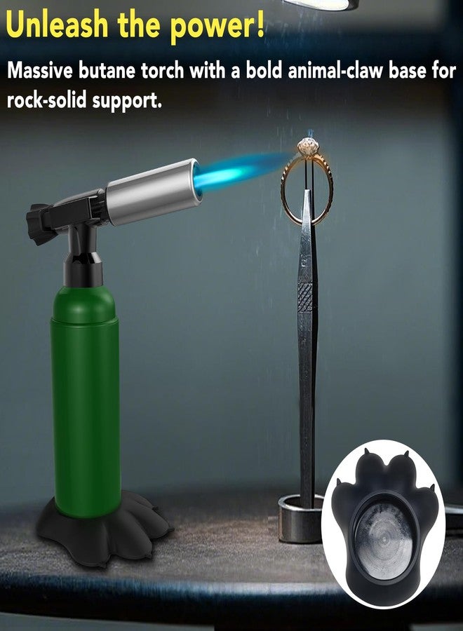Sondiko Big Butane Torch Lighter, Soldering Torch with Monster Footprint Shaped Base, Adjustable Flame, Safety Lock, Butane Not Included - Image 4