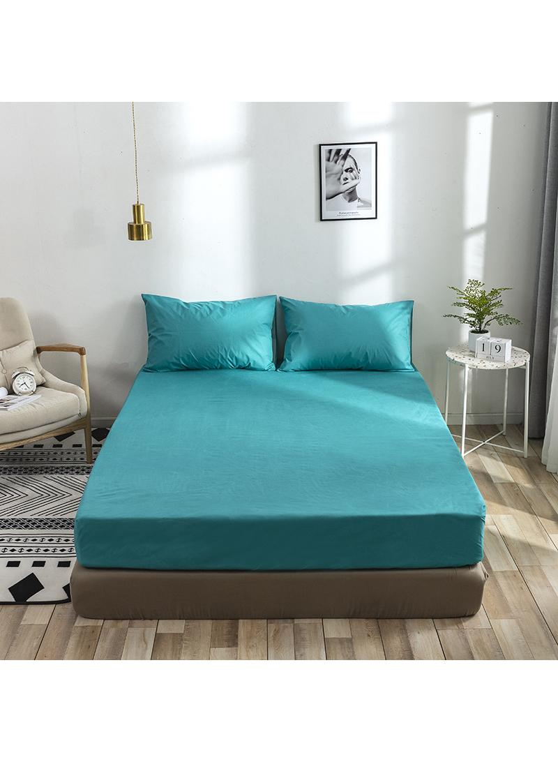 Y&D 3-Piece Solid Color Bed Sheets Set Waterproof Breathable Mattress Cover  - Image 1
