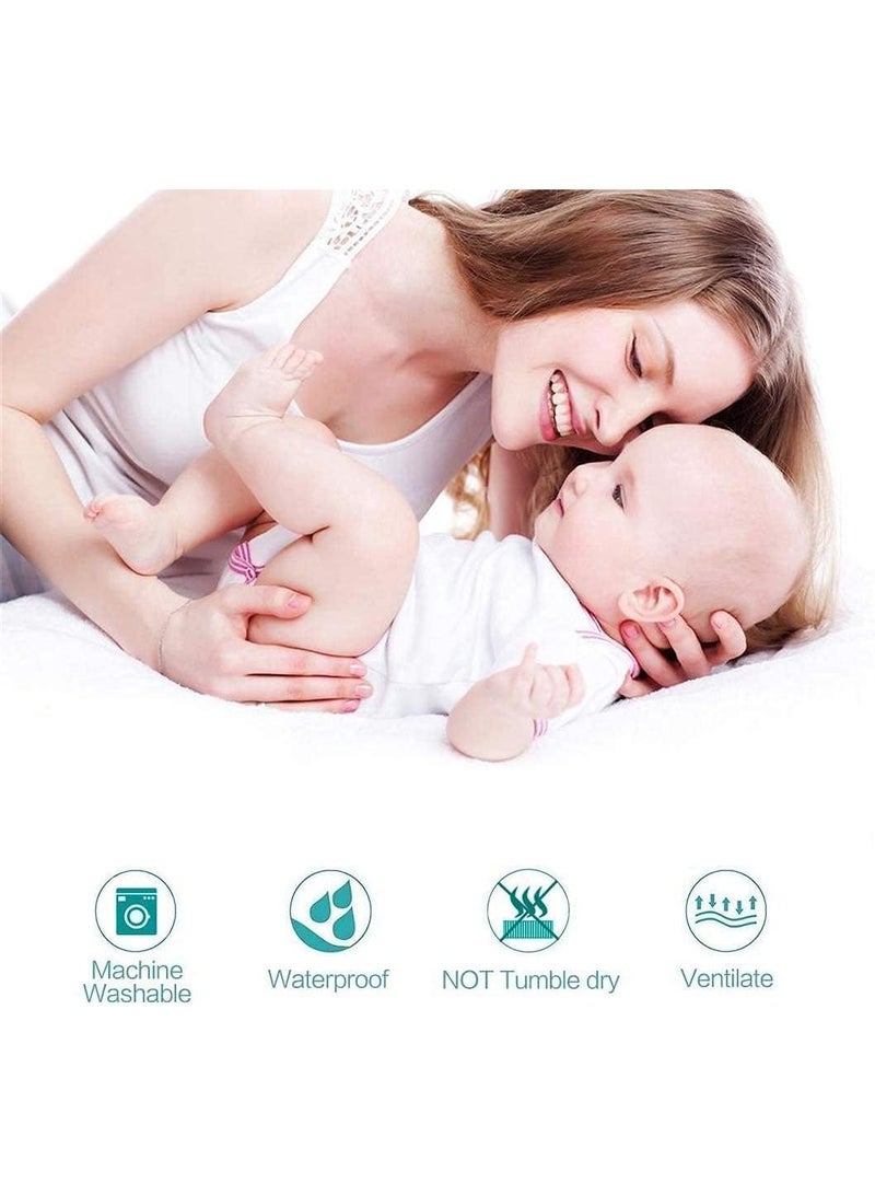 Y&D 3-Piece Solid Color Bed Sheets Set Waterproof Breathable Mattress Cover  - Image 5