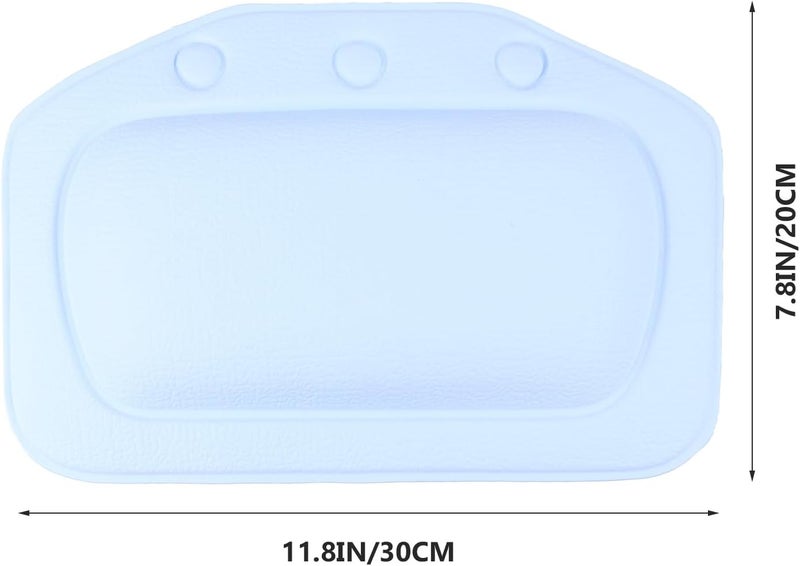 2pcs Suction Cup Bath Pillow Set, Non-Slip PVC Foam Bathtub Headrest Cushion for Spa and Relaxation, Suitable for Bathtubs Random Color - Image 2