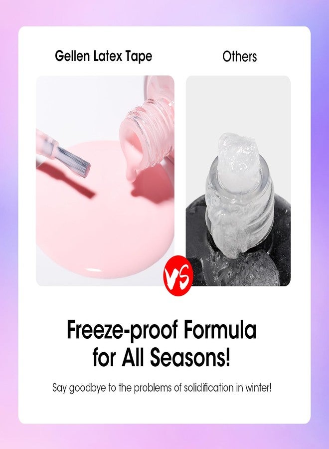 Gellen Gel Nail Polish Remover, 2-Pack Professional Quick Gel Remover for Nails 3-5 Minutes, Liquid Latex for Nails Pink, Safe & Easy Nail Polish Removal, No Need for Foil Soaking, Gifts for Women - Image 5