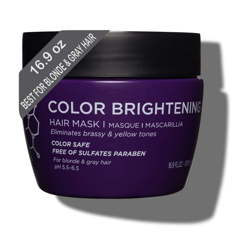 Luseta Purple Hair Mask 169 Oz Deep Conditioner for Color Treated Hair Neutralizes Unwanted Yellow Tones and Removes Brassine for Blond and Gray hair Sulfate  Paraben Free