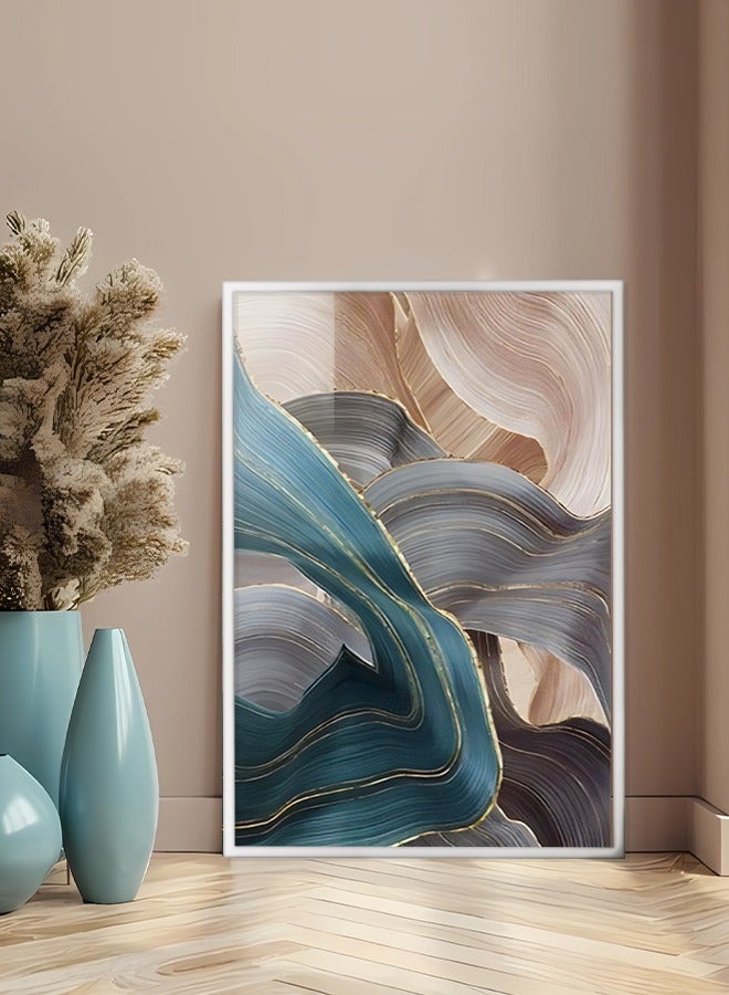 4gdran Canvas Wall Art For Wall Decoration, Abstract Design,with a Hollow Frame,Size (120x80),One Piece - Image 3