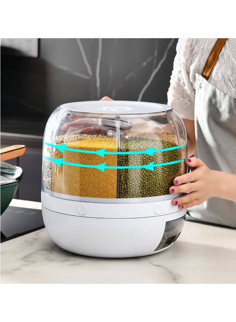 ديسبنسر بقوليات 360 – 6 فتحات أكريليك شفافة متحركة - Image 2