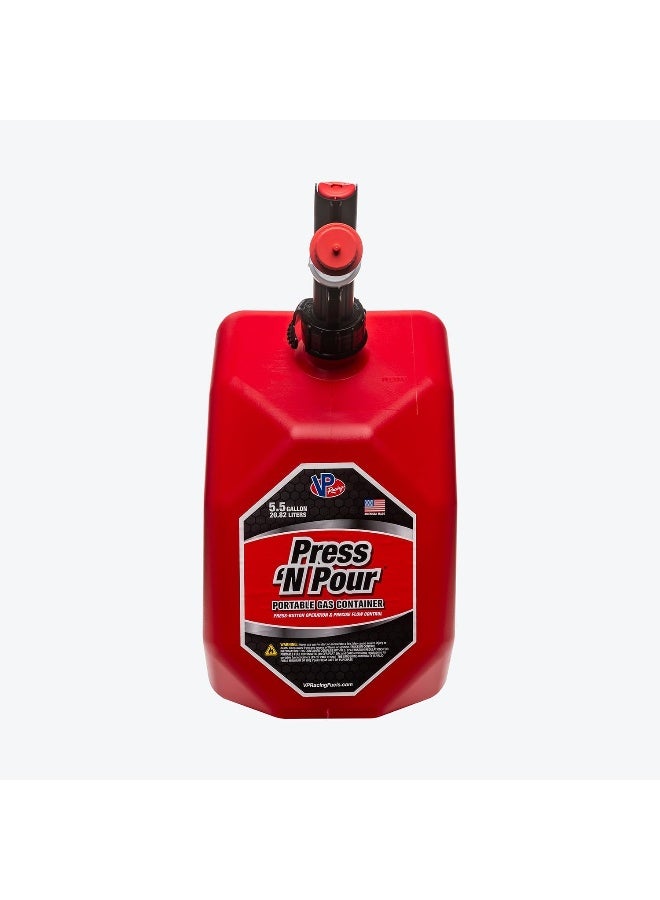 VP Racing 3839 Press 'N Pour Gas Can Red, 5.5 Gallon - 1 Pack - Image 2