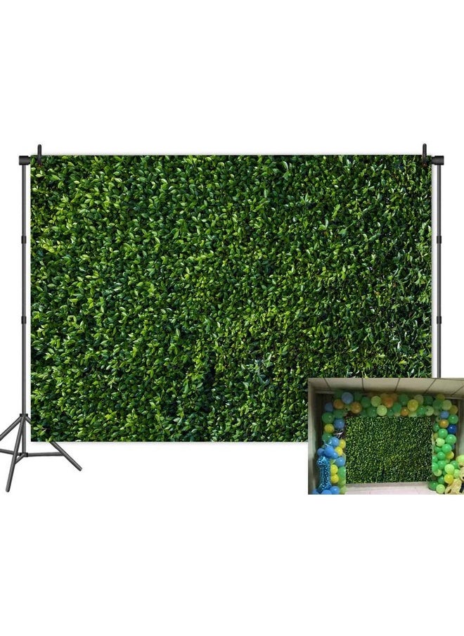 Fanghui - 7X5Ft Natural Green Leaves Grass Backdrop For Photography Spring Summer Newborn Baby Shower Wedding Birthday Party Banner Supplies Outdoorsy Theme Photo Studio Booth Props - Image 1