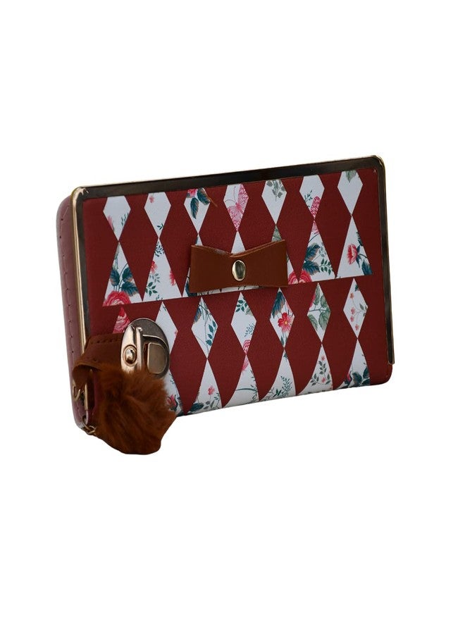 Saugat Traders Wallet for Girls - Women's Wallet - Ladies Purse/Wallet/Clutch - Brown - Image 3