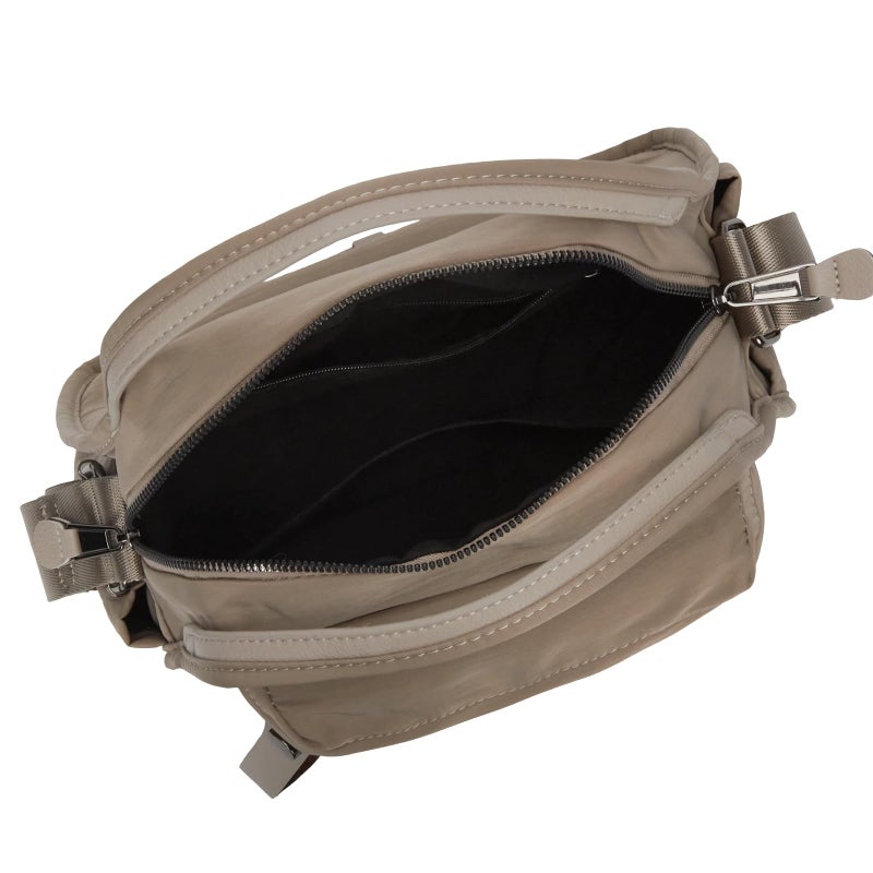 CATSEA Women's Elegant Solid Color Shoulder Bag Fashionable Zipper Crossbody Bags Soft Top Handle Handbag Purse - Image 5