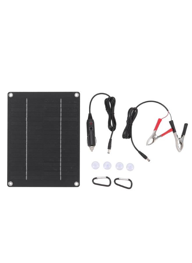 Thoraya Solar Panel 10W Portable Compact Thin Waterproof Flexible Solar Charging Panel for Car Home Boat 23x17cm  - Image 1