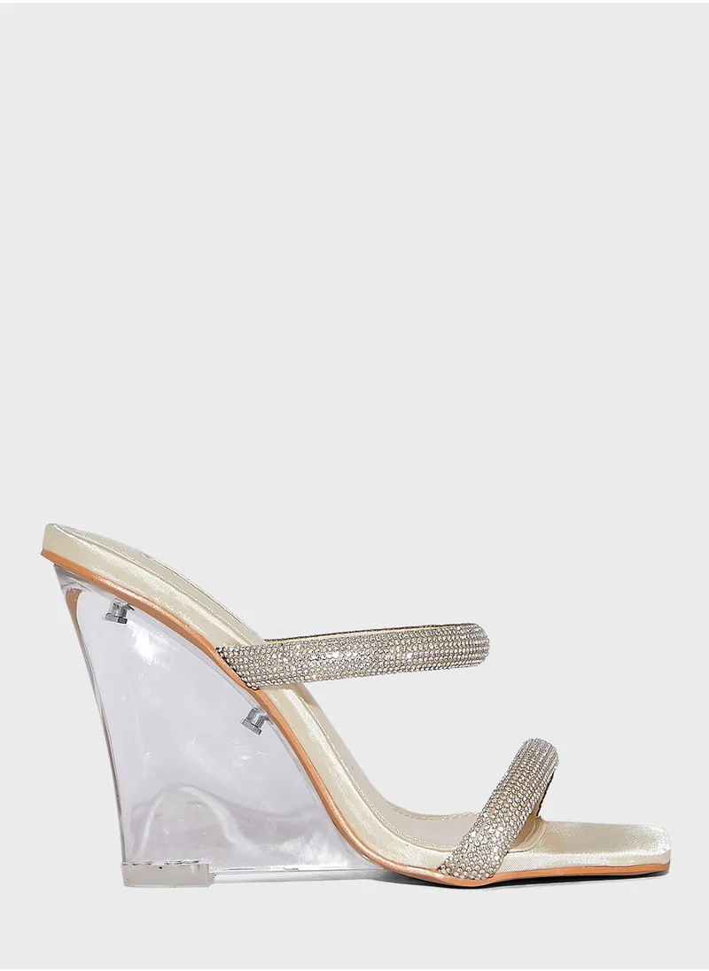 TOPSHOP Double Strap High Heel Sandals