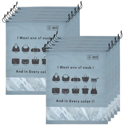 B11 Women Handbag Purse Dust Cover Bags (Pack of 10) TRavel Organizer Storage Bag for Girls - Image 1