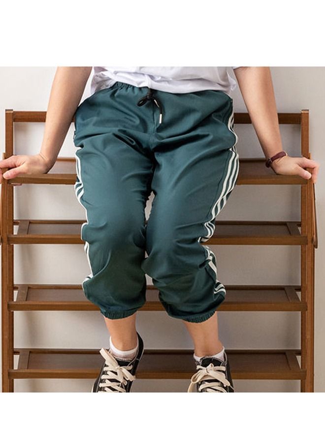 LINGWEI Portable Foldable 5 Tier Shoe Rack Storage Organizer Free Installation Folding Dustproof Shoe Cabinet Bamboo Stackable and Durable Shoe Shelf Space Saving Storage Shoe Tower - Image 4