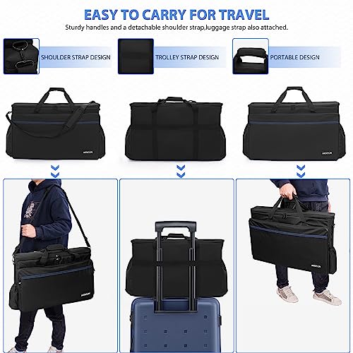 AKOZLIN Padded DJ Controller Mixer Bag Fit For Pioneer Flx 4 DDJ DJ Lite SB 2 3 SB2 SB3 DJ 400 DJ RB Gig Travel Shoulder Bag 20.5”×3.15”×13” - Image 5