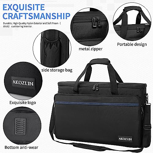 AKOZLIN Padded DJ Controller Mixer Bag Fit For Pioneer Flx 4 DDJ DJ Lite SB 2 3 SB2 SB3 DJ 400 DJ RB Gig Travel Shoulder Bag 20.5”×3.15”×13” - Image 4