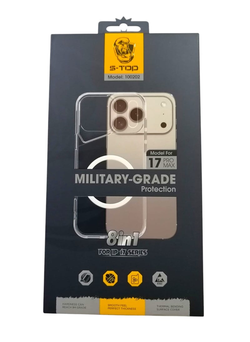 اس-توب مجموعة الحماية الكاملة 8 في 1 لجهاز iPhone 17 Pro Max - حماية شاملة وجودة عالية - Image 2