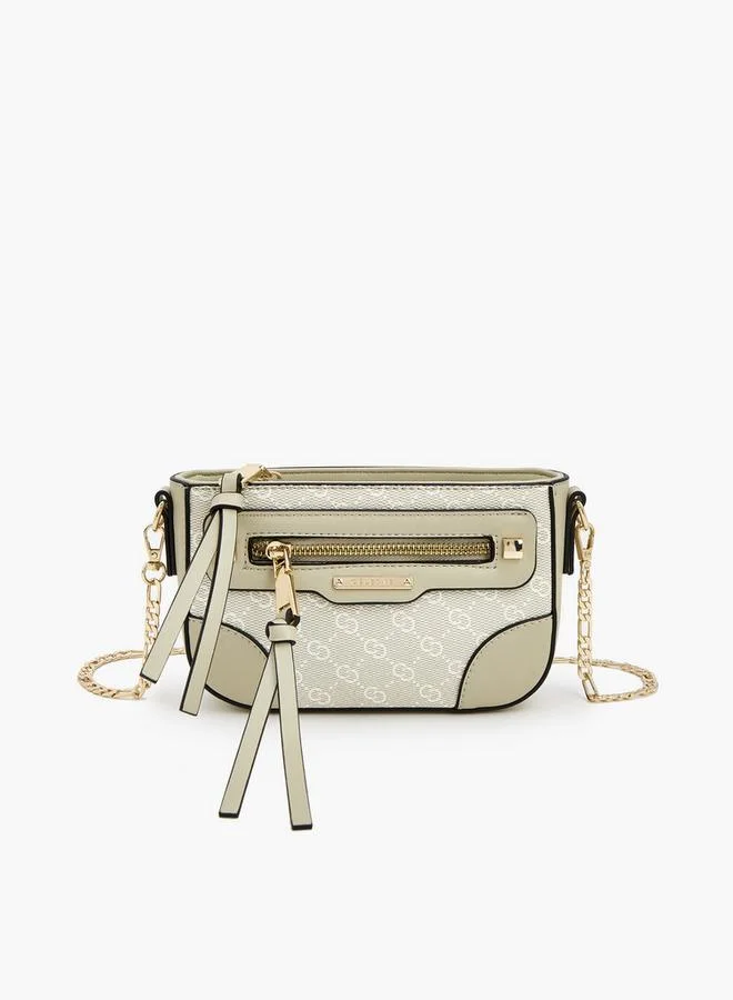 سيليست رمادي مطبوع شعار متطابق