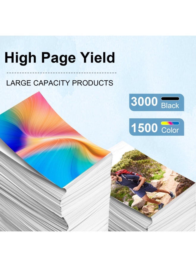 PRITMORE LC472 Ink Cartridges 4-Color Compatible for Brother LC472XL LC472 Work with Brother MFC-J3940DW MFC-J5340DW MFC-J5740DW MFC-J6940DW Printer(Black, Cyan, Magenta, Yellow, 4 Pack) - Image 3