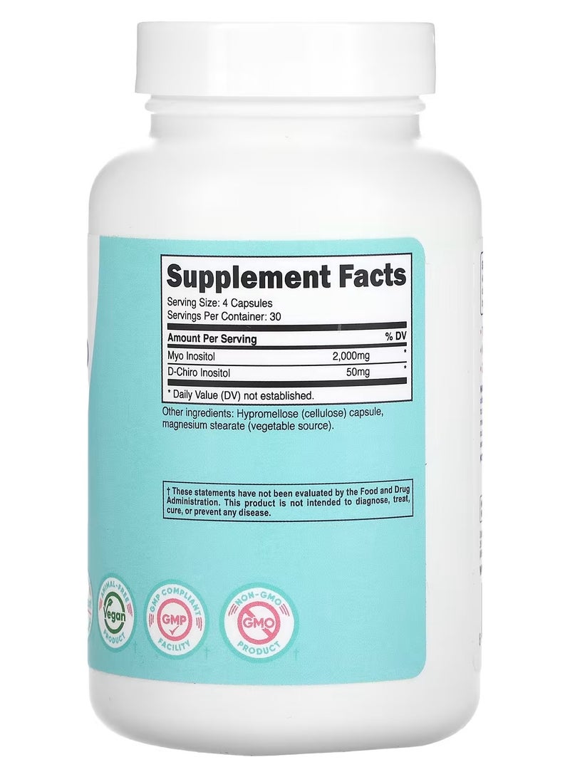 للنساء ، Myo & D-Chiro إينوزيتول ، 120 كبسولة - Image 2