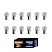 Kadiby 12 Pack 205711572357 Bulb TailBrakeTurn Signal Lights Long Life White Clear Auto Trailer Light Bulbs S25 P215W 2057LL 2057A 2057NALL 2057CV BAY15D Lighting Fit for Cars and Motocycles - Image 2