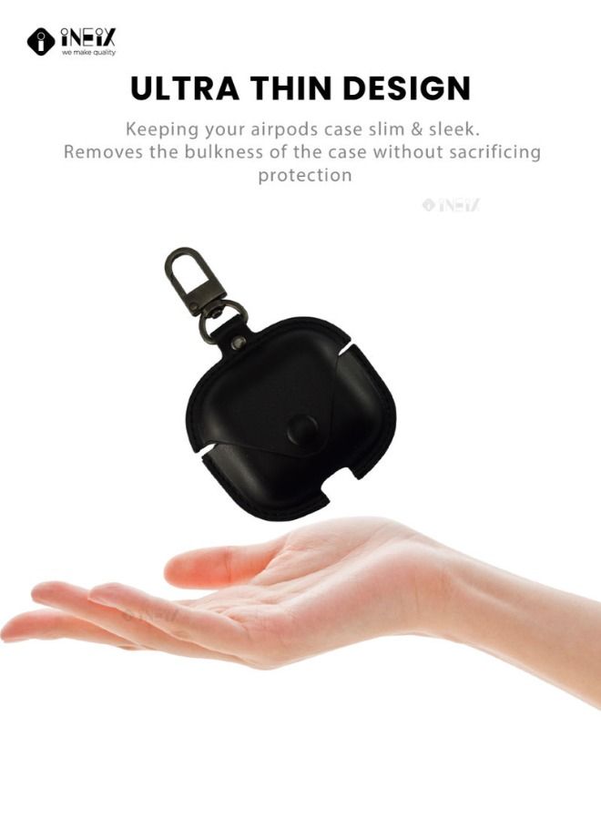 Leather Protection Case Cover For Apple AirPods 3 (3Rd Generation) 2021 - Black