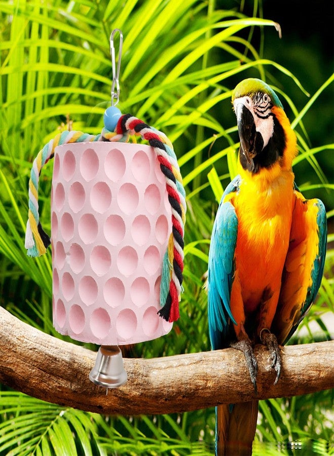 Oooct Extra Large Bird Chewing Toy, Parrot Beak Grinding Calcium Stone with Bells, Bird Cage Accessories, Cage Toys for Cockatiel Parakeet Parrot Budgies Rat Hamster Chinchilla Rabbit Bunny African Grey - Image 5