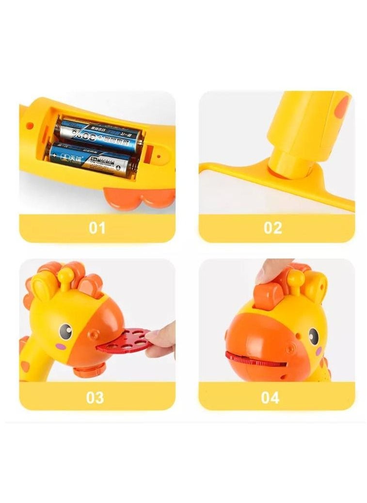 Generic - KIDS Projector PAINTING DESK Drawing Board Table With Projection Function Children Painting Table Educational Toys (yellow) - Image 1