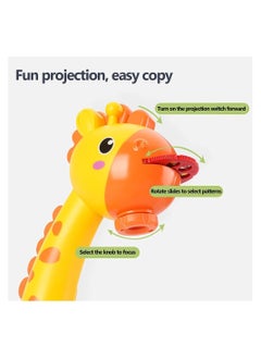 Generic KIDS Projector PAINTING DESK Drawing Board Table With Projection Function Children Painting Table Educational Toys (yellow)  - Image 5