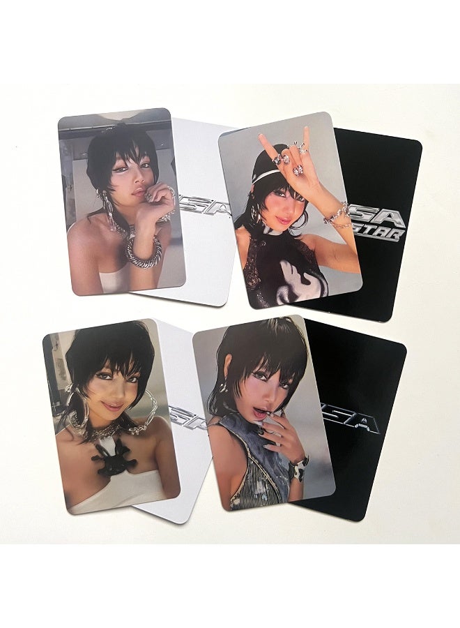 NIBEMINENT 6 قطع بطاقات ليمو لفرقة Kpop LISA ROCKSTAR إصدار محدود لهواة الجمع هدايا - Image 2