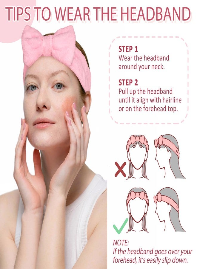 Fmeida Skincare Headband and Face Washing Wristband Set Spa hair band for Makeup, Shower -Yellow,3 Pack - Image 5