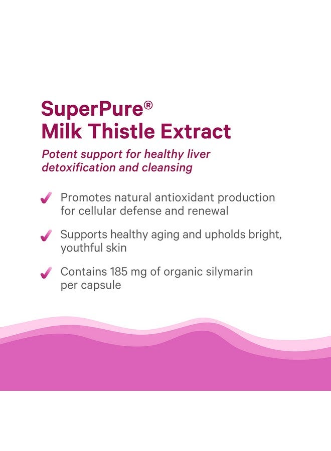 بيور سينرجي مستخلص شوك الحليب فائق النقاء من بيور سينرجي | مكمل غذائي لتنقية الكبد من السموم | مستخلص شوك الحليب العضوي مع السليمارين | لدعم صحة الكبد (60 كبسولة) - Image 4