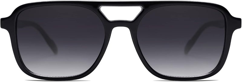 Sojos Retro Aviator Sunglasses for Women Men,Trendy Rectangle Womens Mens Shades Sun Glasses SJ2202 - Image 2