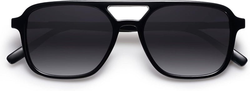 Sojos Retro Aviator Sunglasses for Women Men,Trendy Rectangle Womens Mens Shades Sun Glasses SJ2202 - Image 4