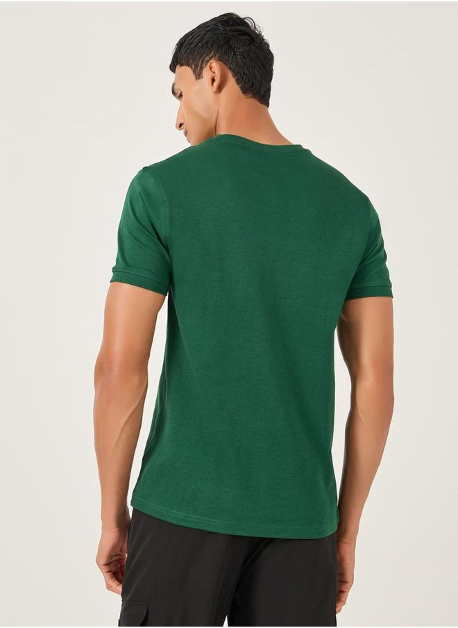 Styli - Solid Interlock Cotton Regular Fit T-Shirt - Image 1