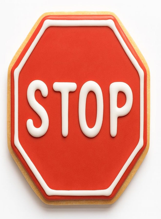 Bundle of Fun Stop Sign Cookie Cutter with Easy Push Design - Image 5