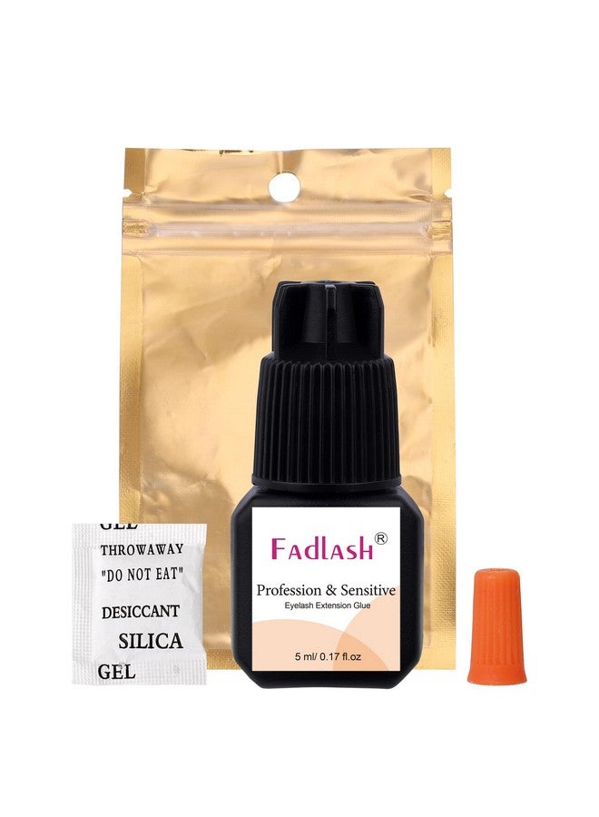 FADLASH Eyelash Extension Glue Extra Strong 23 Sec Drying Time Lash Extension Glue 8 Weeks Retention Lash Glue For Eyelash Extensions 5Ml Black Lash Adhesive Professional Use (Never For Diycluster Lashes) - Image 2