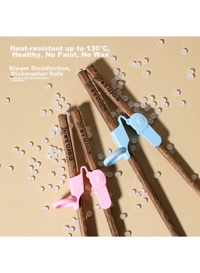Corn Wooden Children's Training Chopsticks For Ages 2-5, Baby Feeding Aid, Wooden Household Auxiliary Tool - Image 2