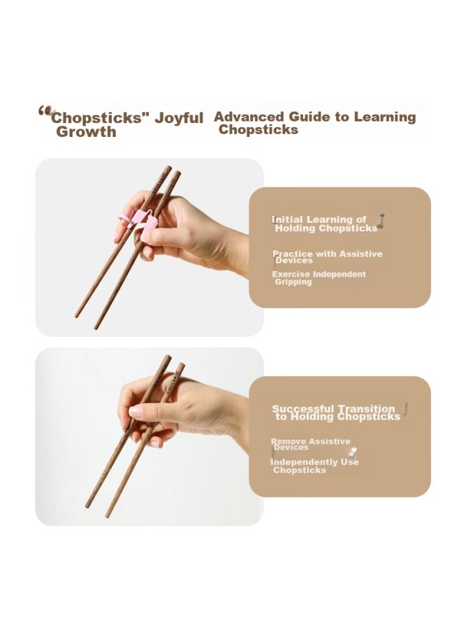 Corn Wooden Children's Training Chopsticks For Ages 2-5, Baby Feeding Aid, Wooden Household Auxiliary Tool - Image 4